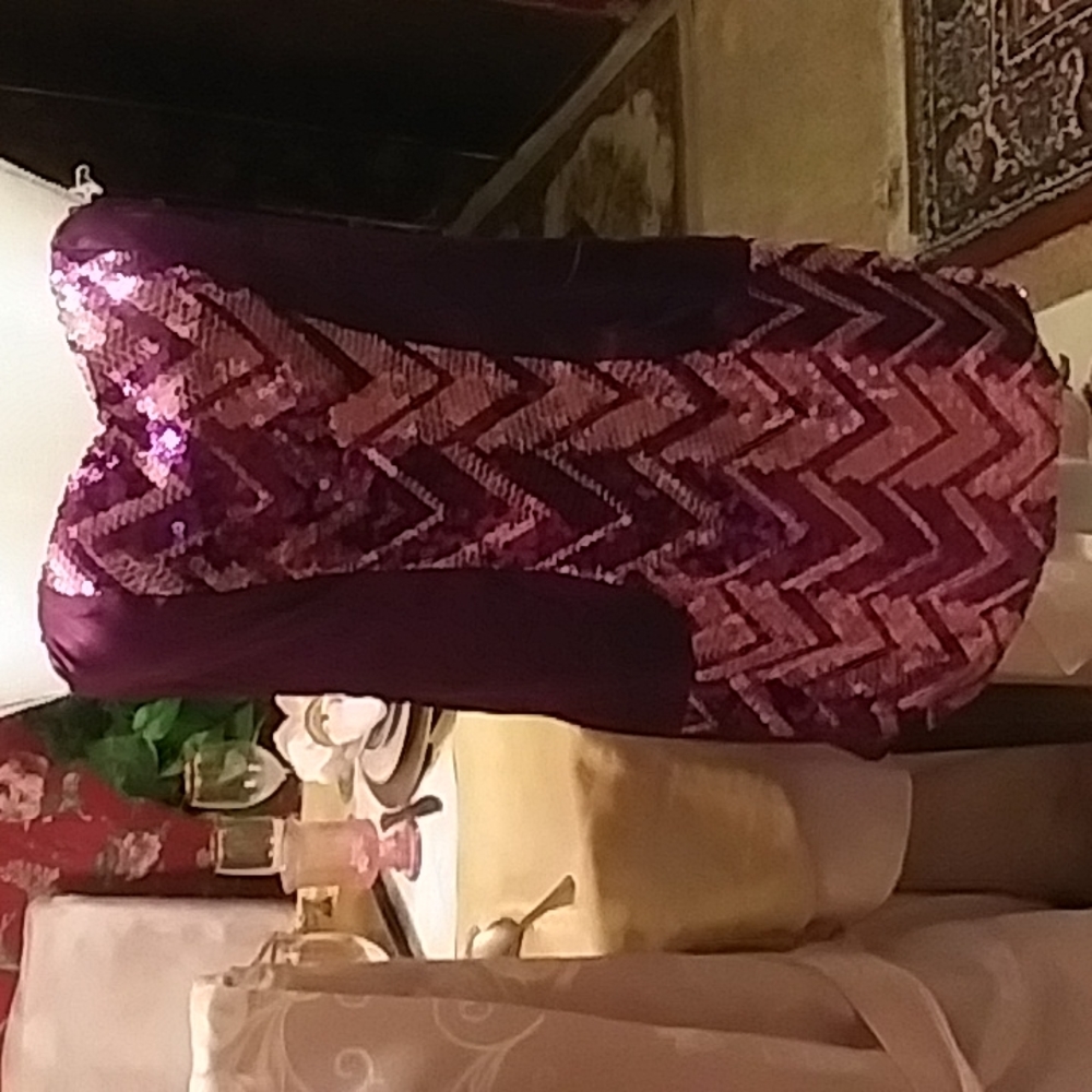 purple party dress